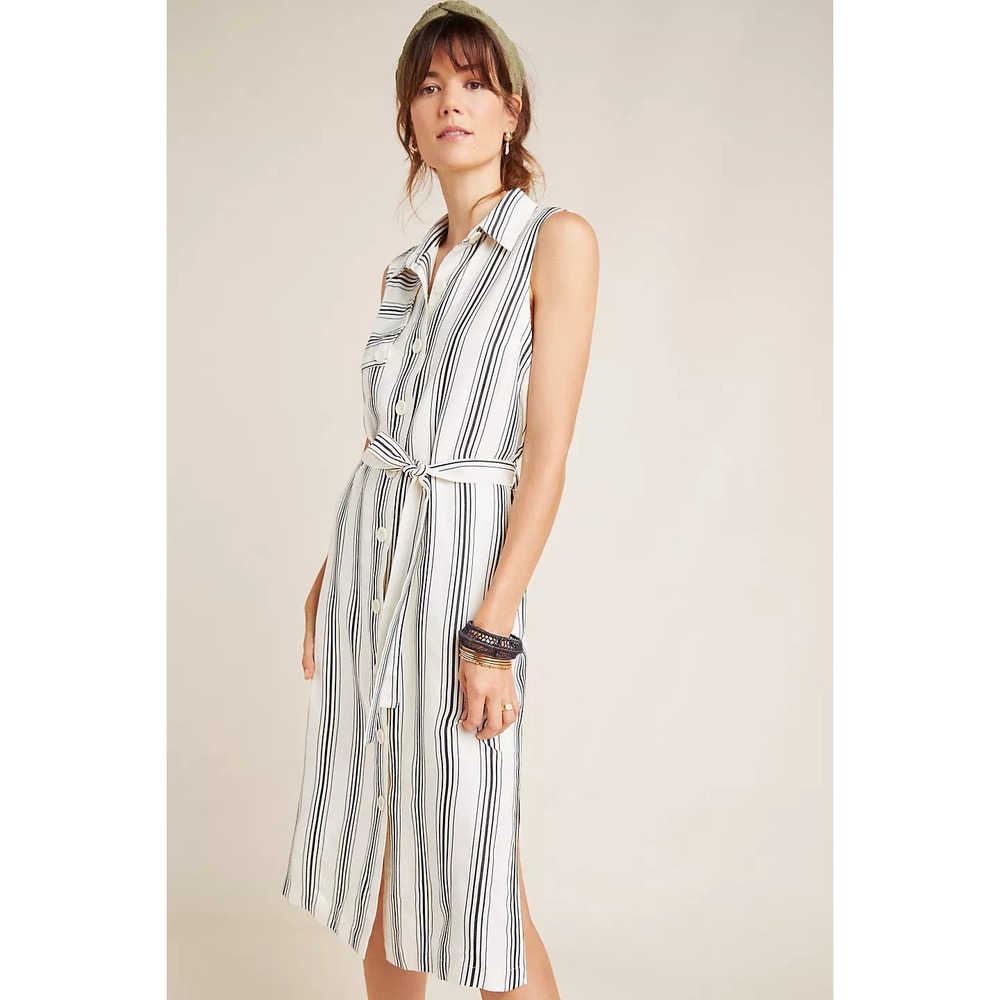 NWOT Maeve Anthropologie Esther Striped Shirt Dress